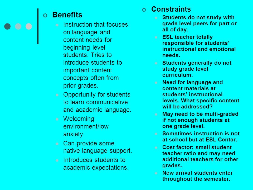 Benefits of low student teacher ratio